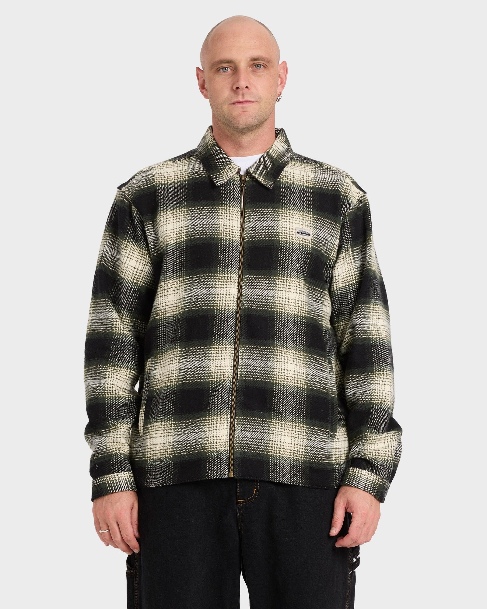 Mens Bad Dog Flannel Jacket