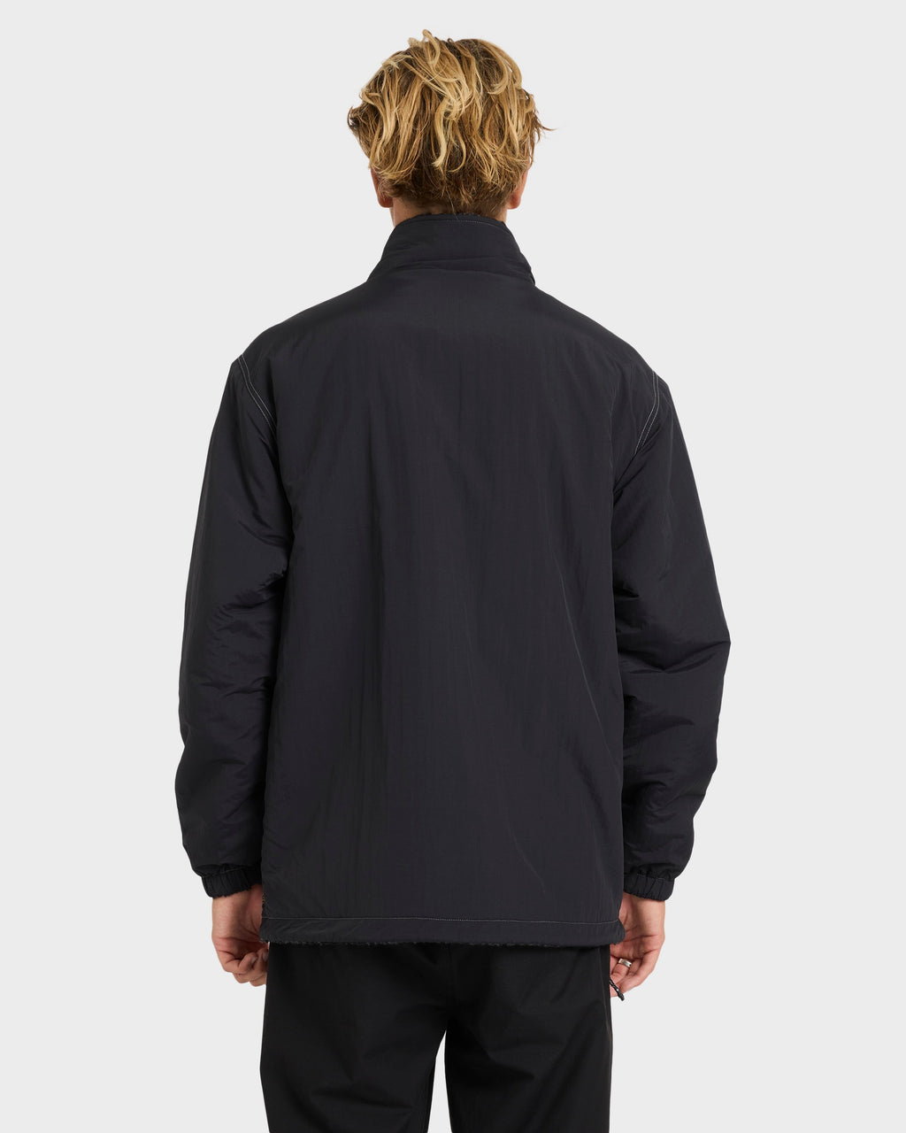 Mens Gnaraloo Reversible Mock Neck Fleece Top