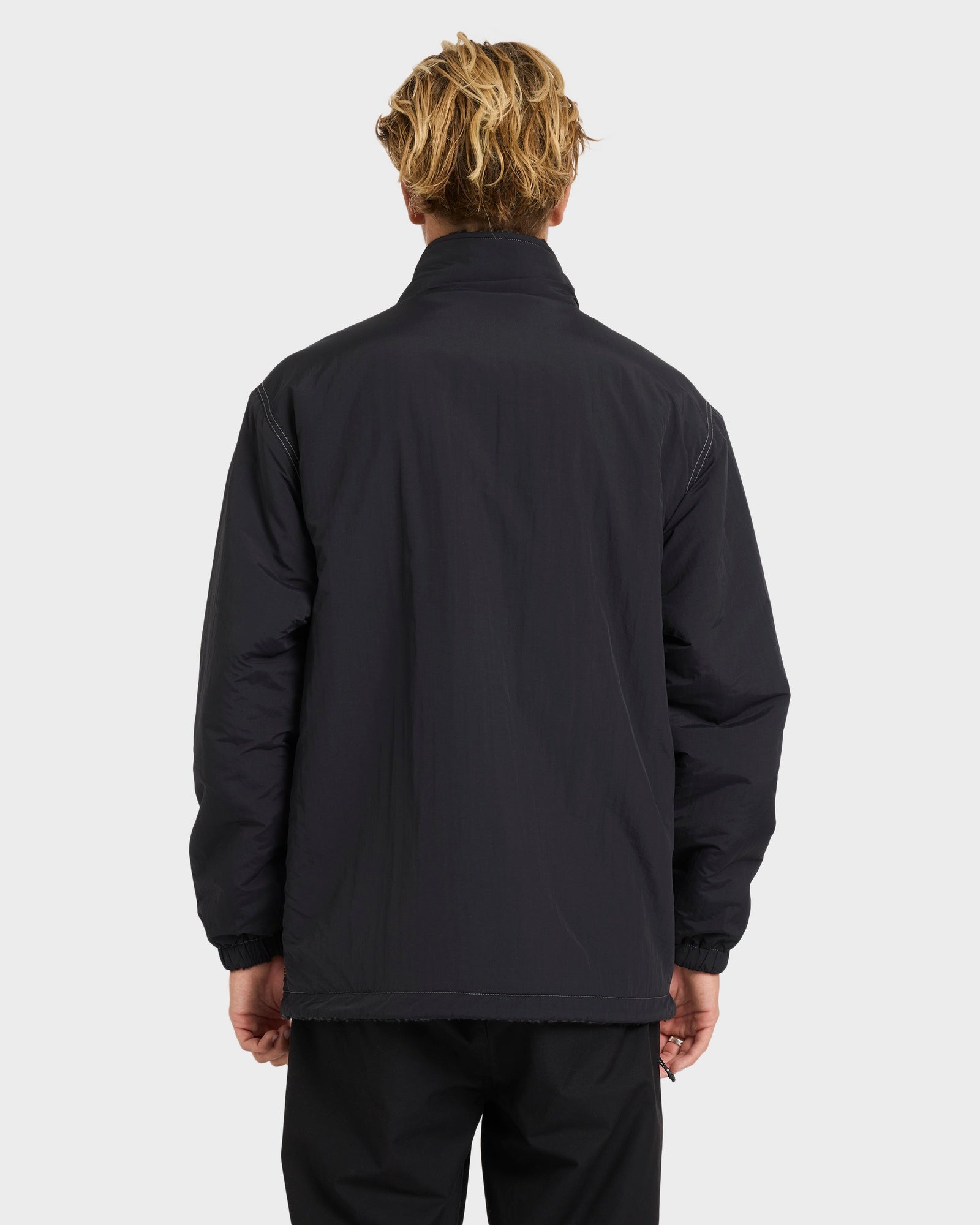 Mens Gnaraloo Reversible Mock Neck Fleece Top