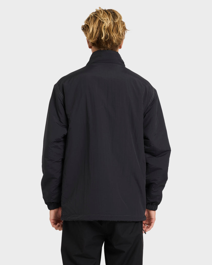 Mens Gnaraloo Reversible Mock Neck Fleece Top