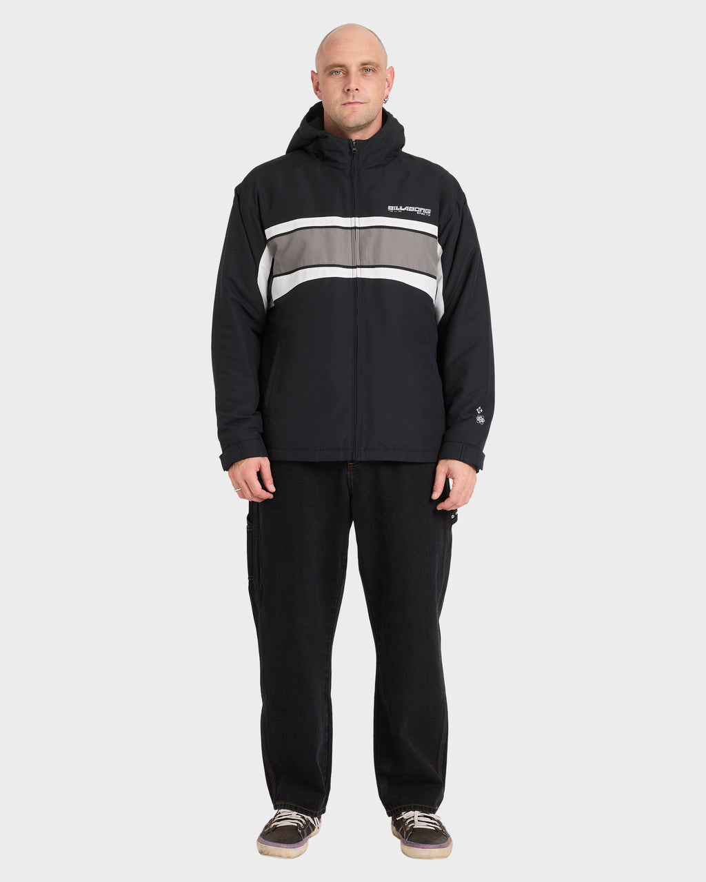 Mens Fluid 2K Hooded Bomber