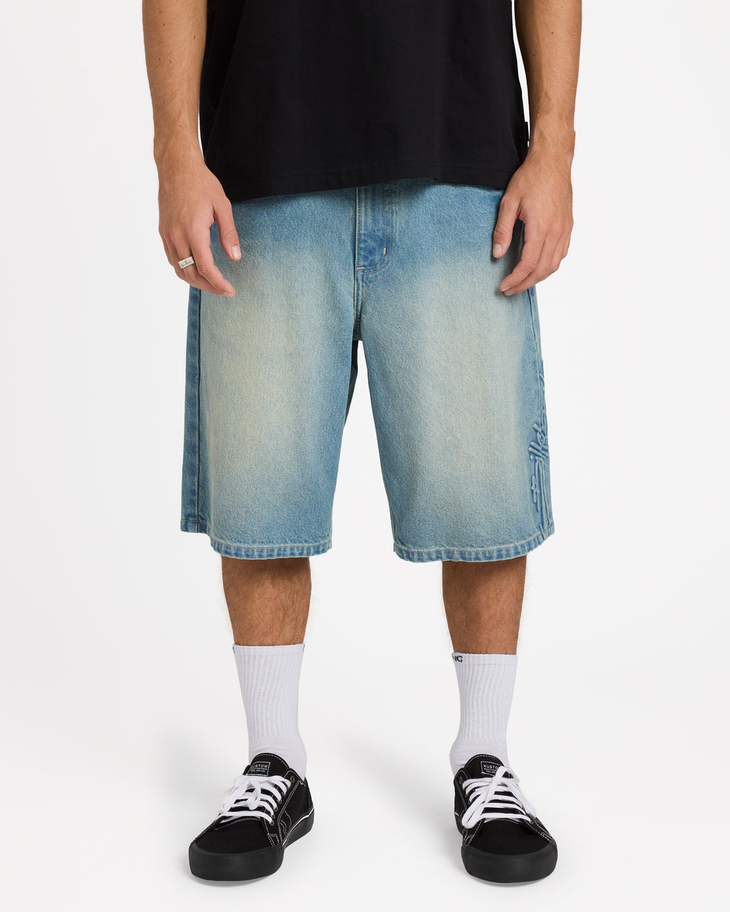 Mens Script Smoko Denim 22" Shorts