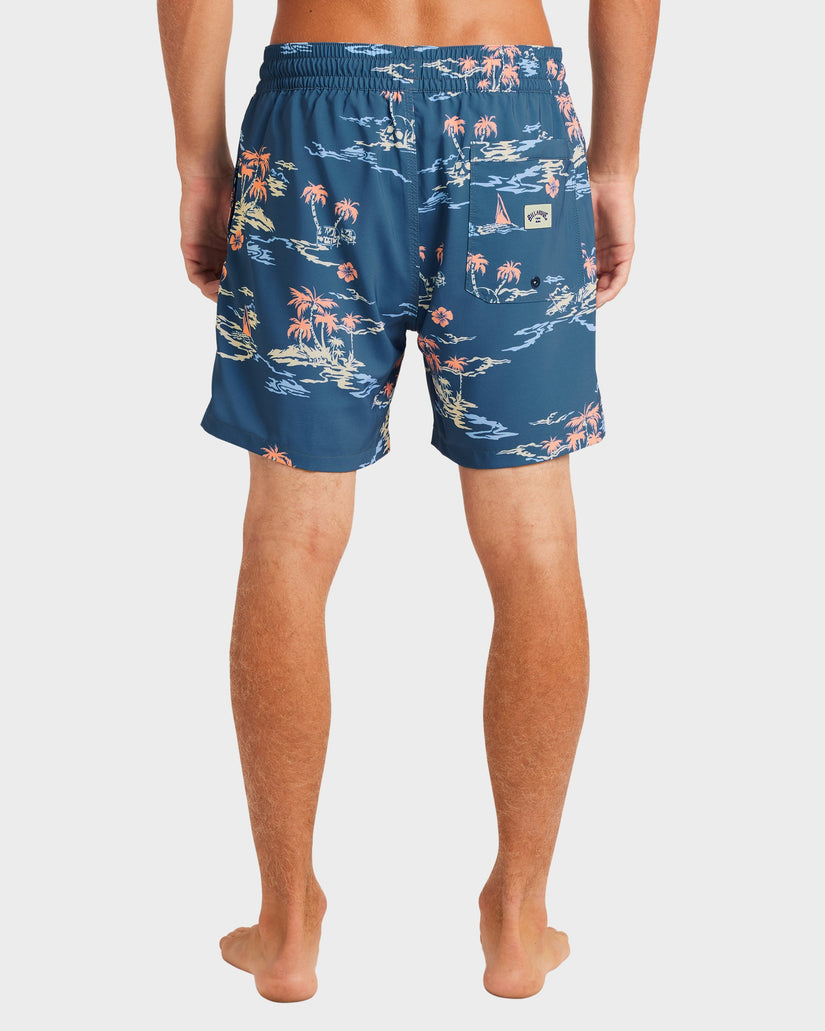 Mens Lineup Layback 17" Swim Shorts