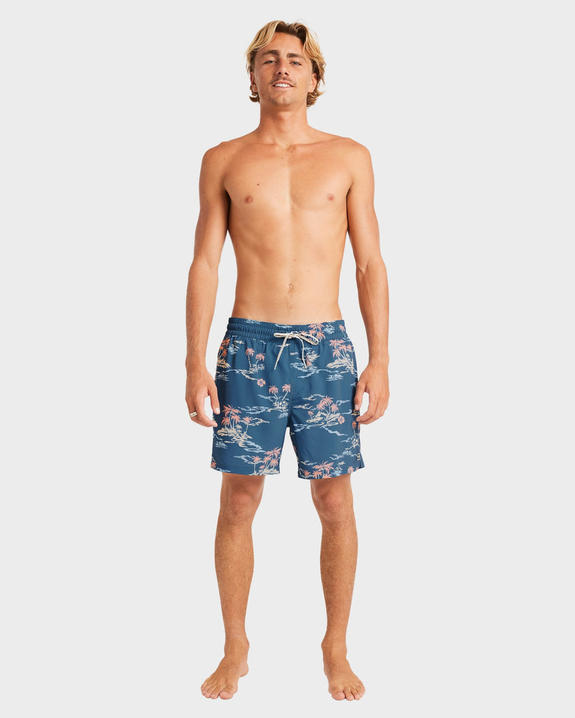 Mens Lineup Layback 17" Swim Shorts