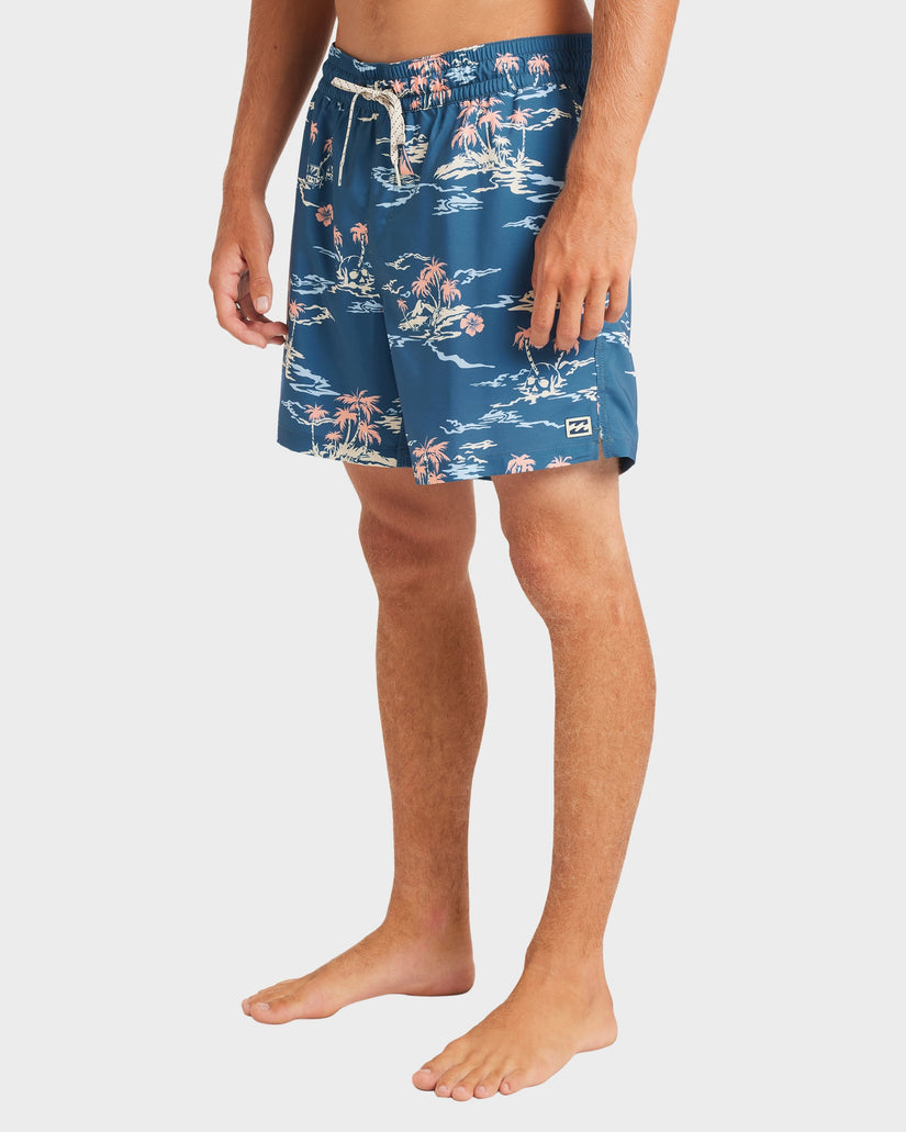 Mens Lineup Layback 17" Swim Shorts