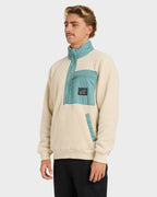 Mens Boundary Peak Mock Neck Fleece Top