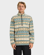 Mens Boundary Mock Neck Fleece Top