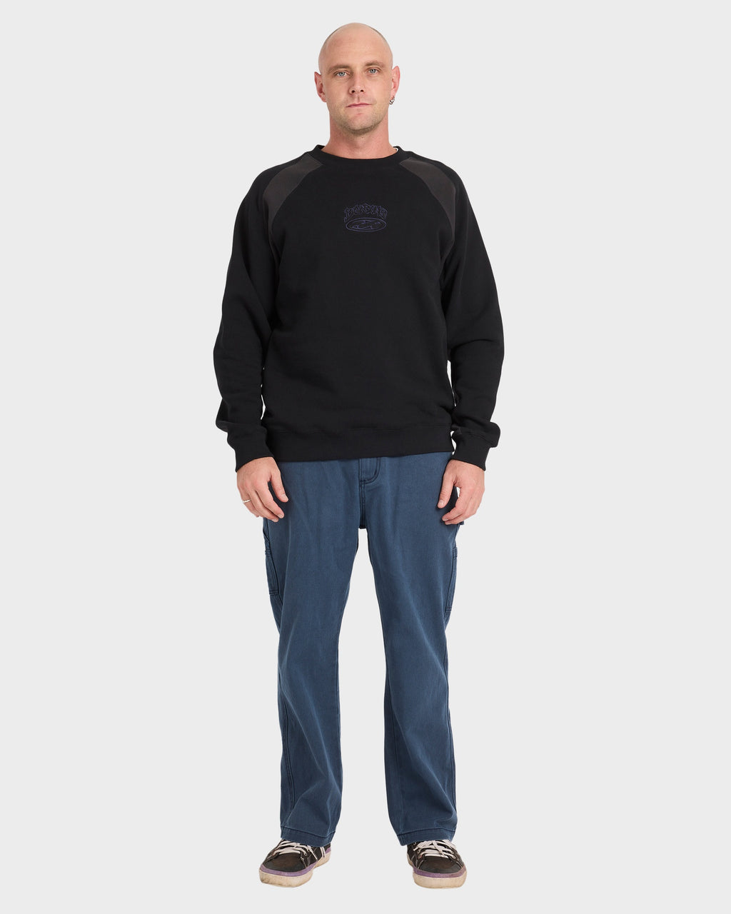 Mens Bad Dog Crew Neck Fleece