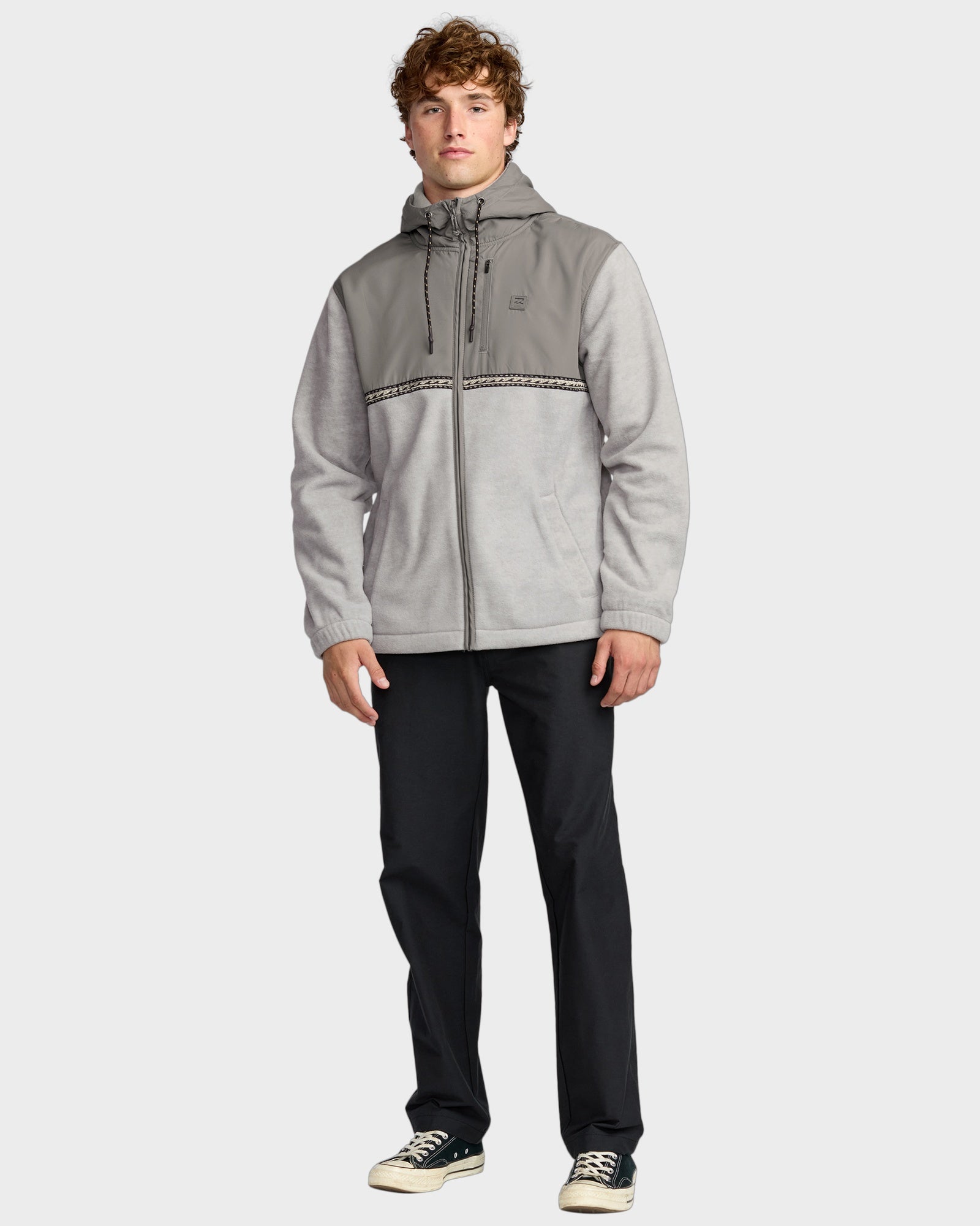 Mens Boundary Lite Zip Fleece Top