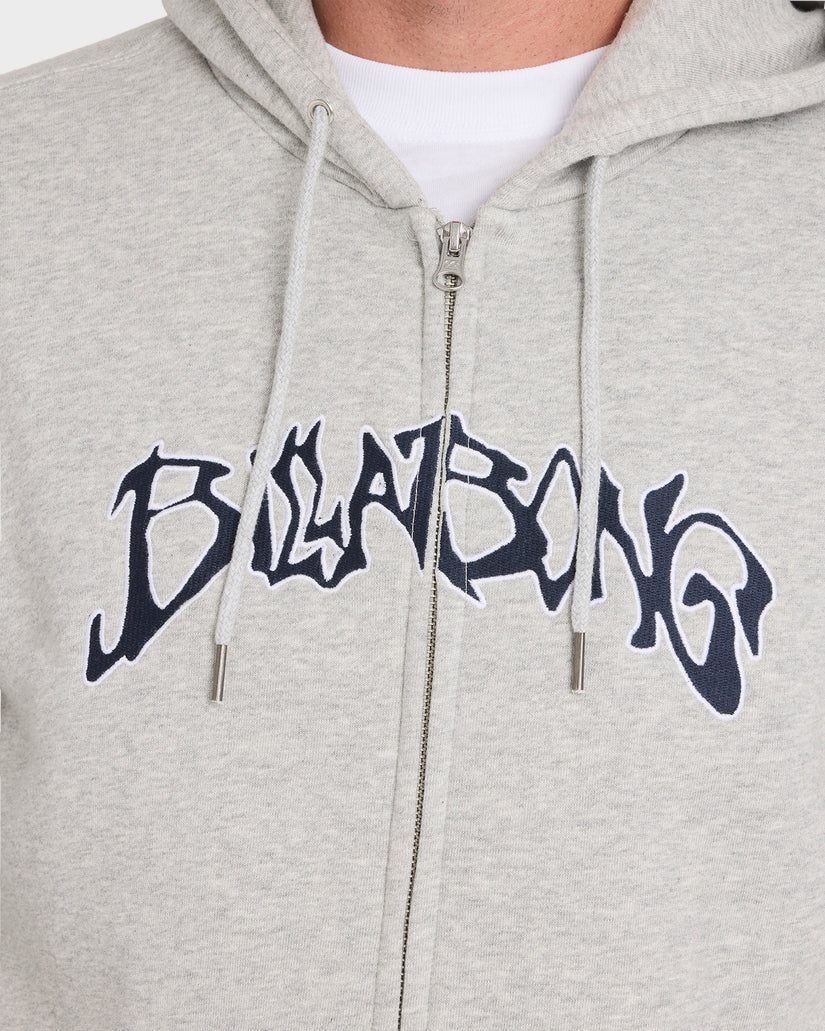 Mens Bad Dog Arch Zip Up Hoodie