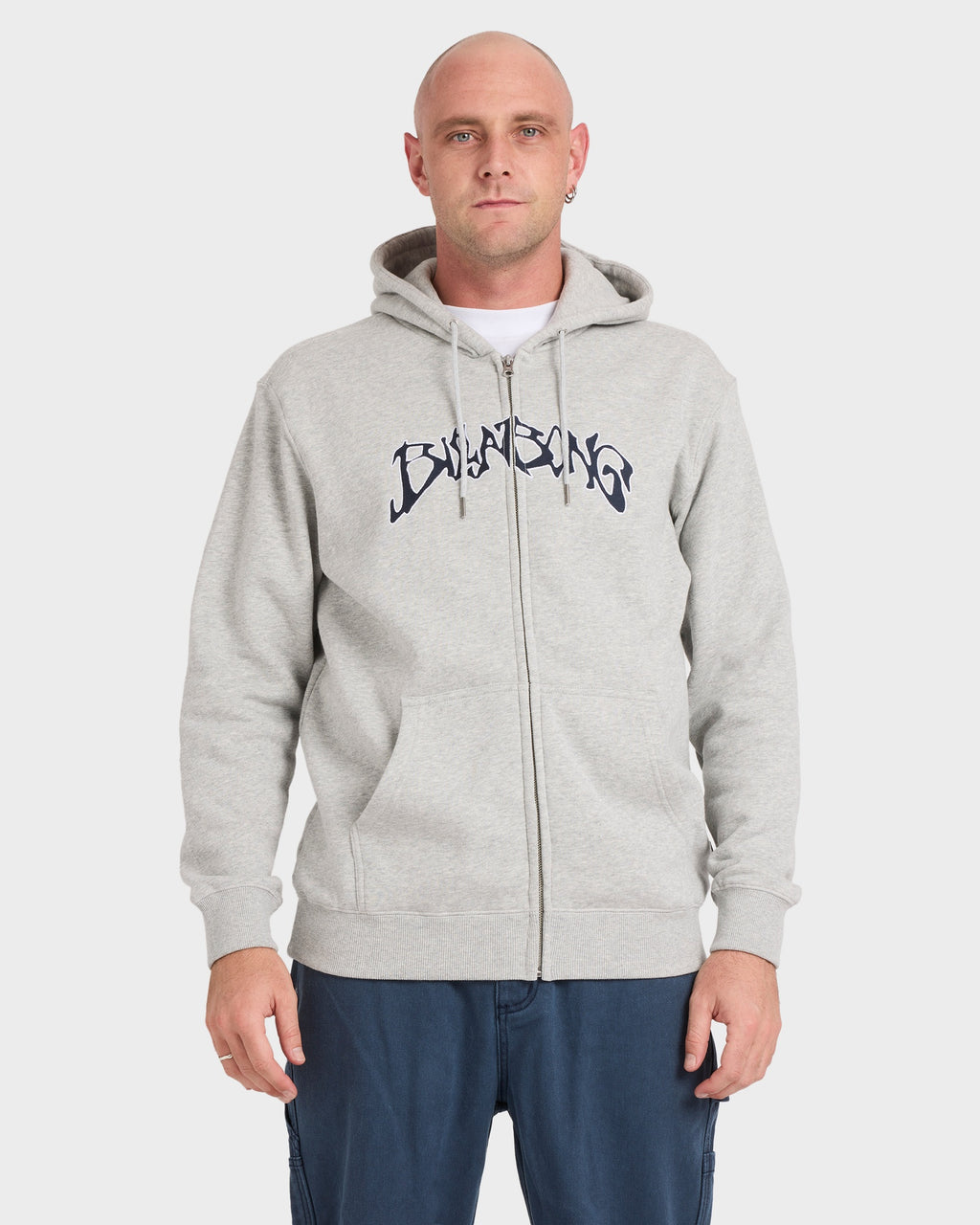 Mens Bad Dog Arch Zip Up Hoodie