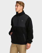 Mens Boundary Summit Mock Neck Fleece Top