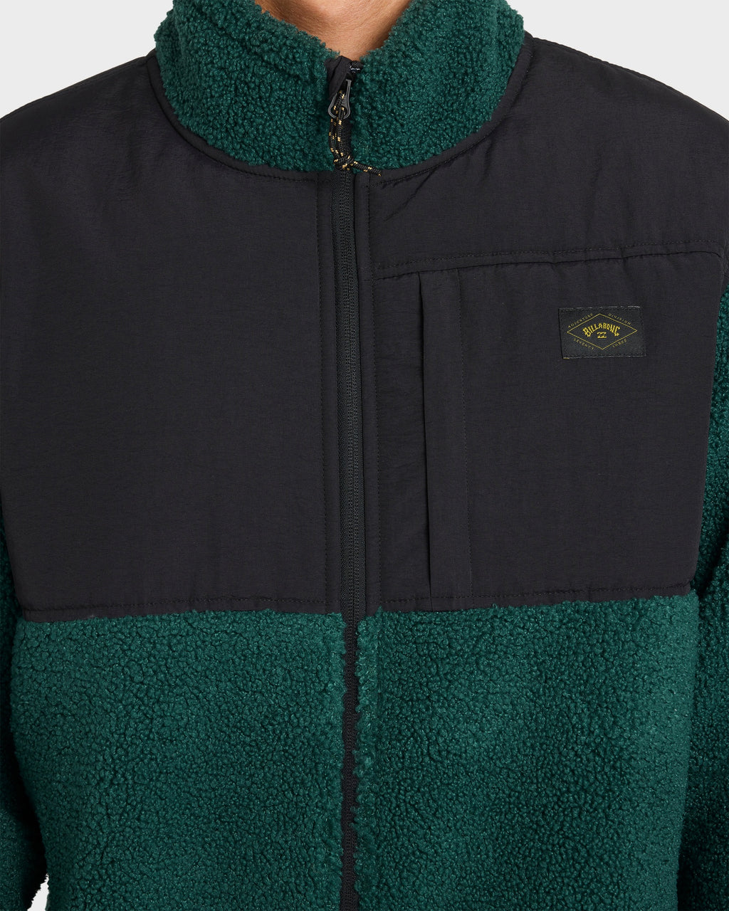 Mens Boundary Summit Mock Neck Fleece Top