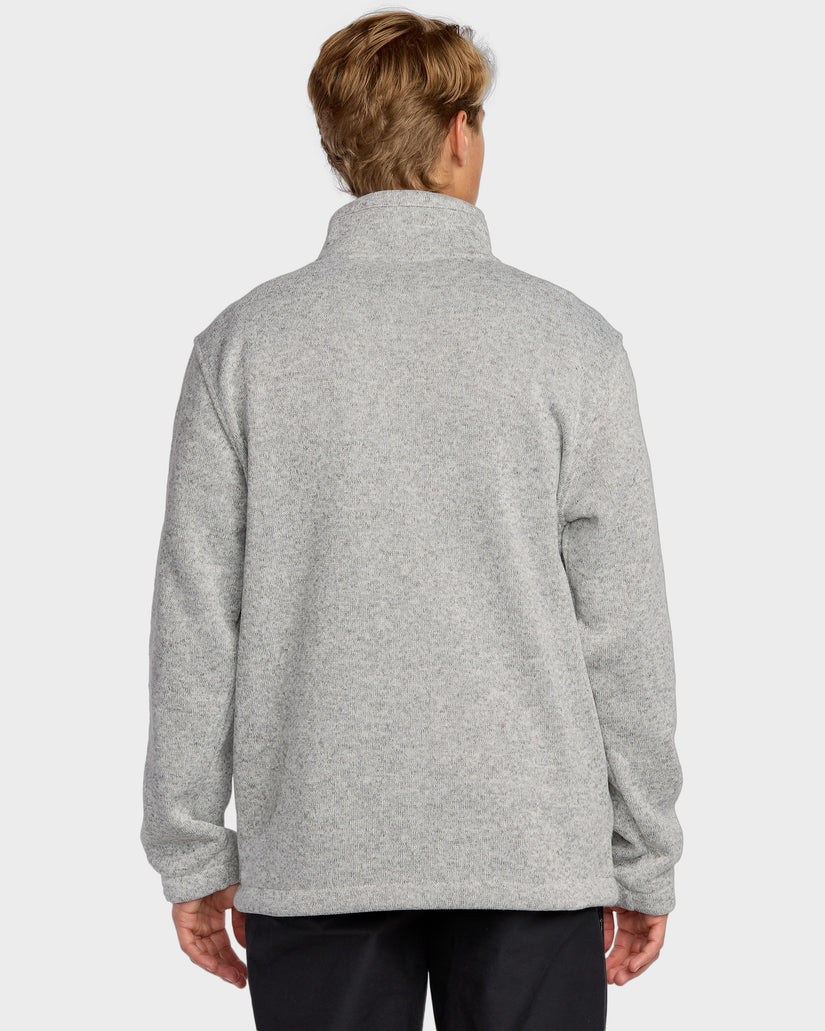 Mens Boundary Mock Zip Fleece Top