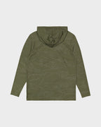 Mens Arch Mesh Loose Hooded Long Sleeve Rashvest