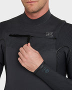 Mens 3/2mm Furnace Natural Chest Zip Wetsuit