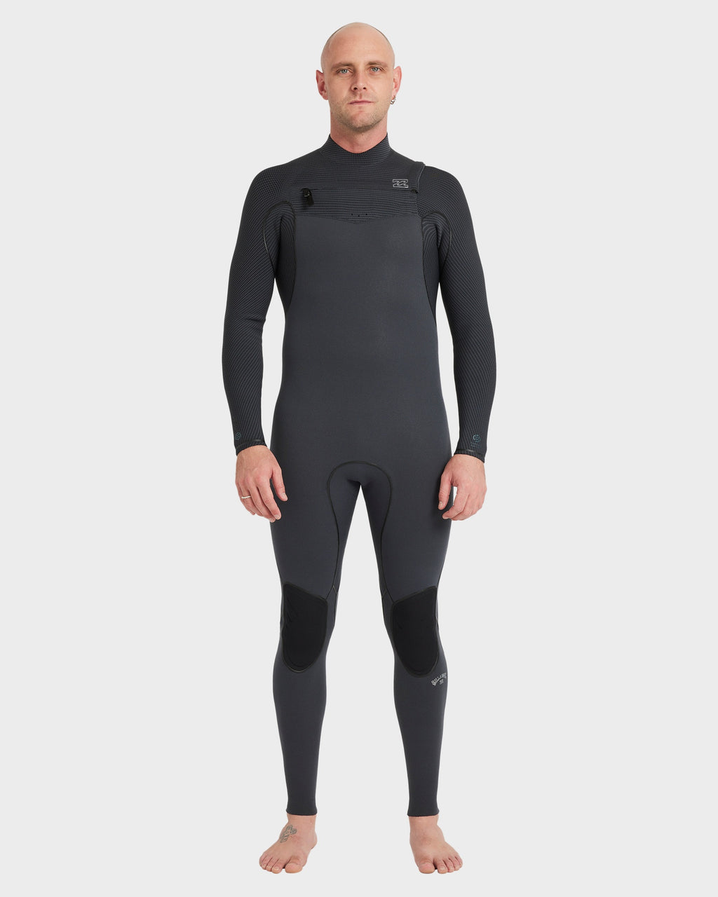 Mens 3/2mm Furnace Natural Chest Zip Wetsuit