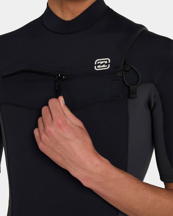 Mens 2/2Mm Absolute Natural Chest Zip Gbs Spring Suit