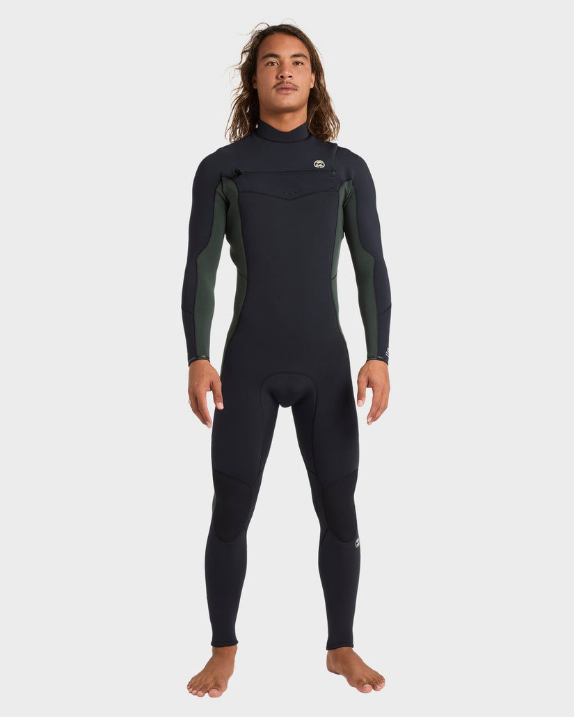 Mens 3/2Mm Absolute Natural Chest Zip Wetsuit