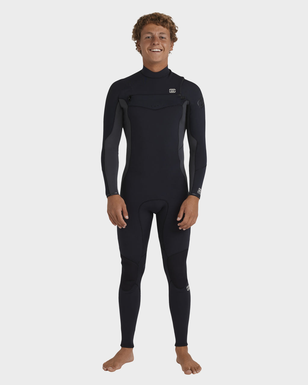 Mens 3/2Mm Absolute Natural Chest Zip Wetsuit