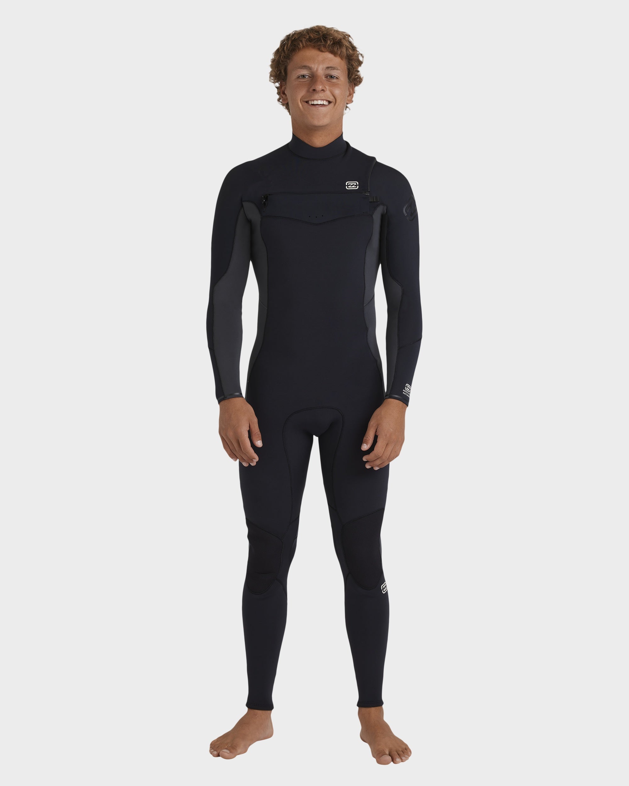 Mens 3/2Mm Absolute Natural Chest Zip Wetsuit