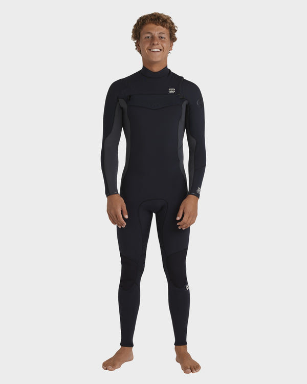 Mens 3/2Mm Absolute Natural Chest Zip Wetsuit