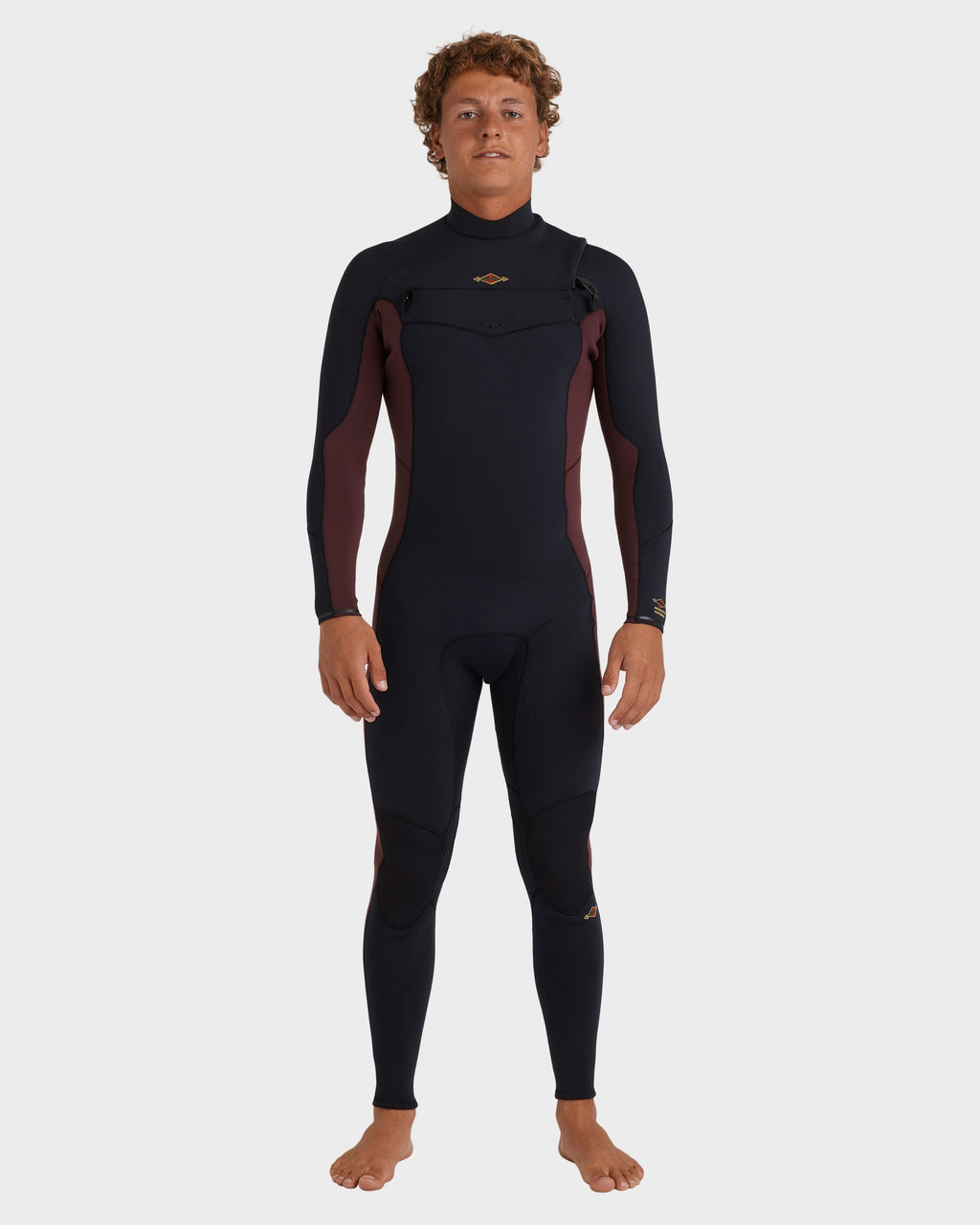 Mens 4/3Mm Absolute Natural Chest Zip Long Sleeve Fullsuit