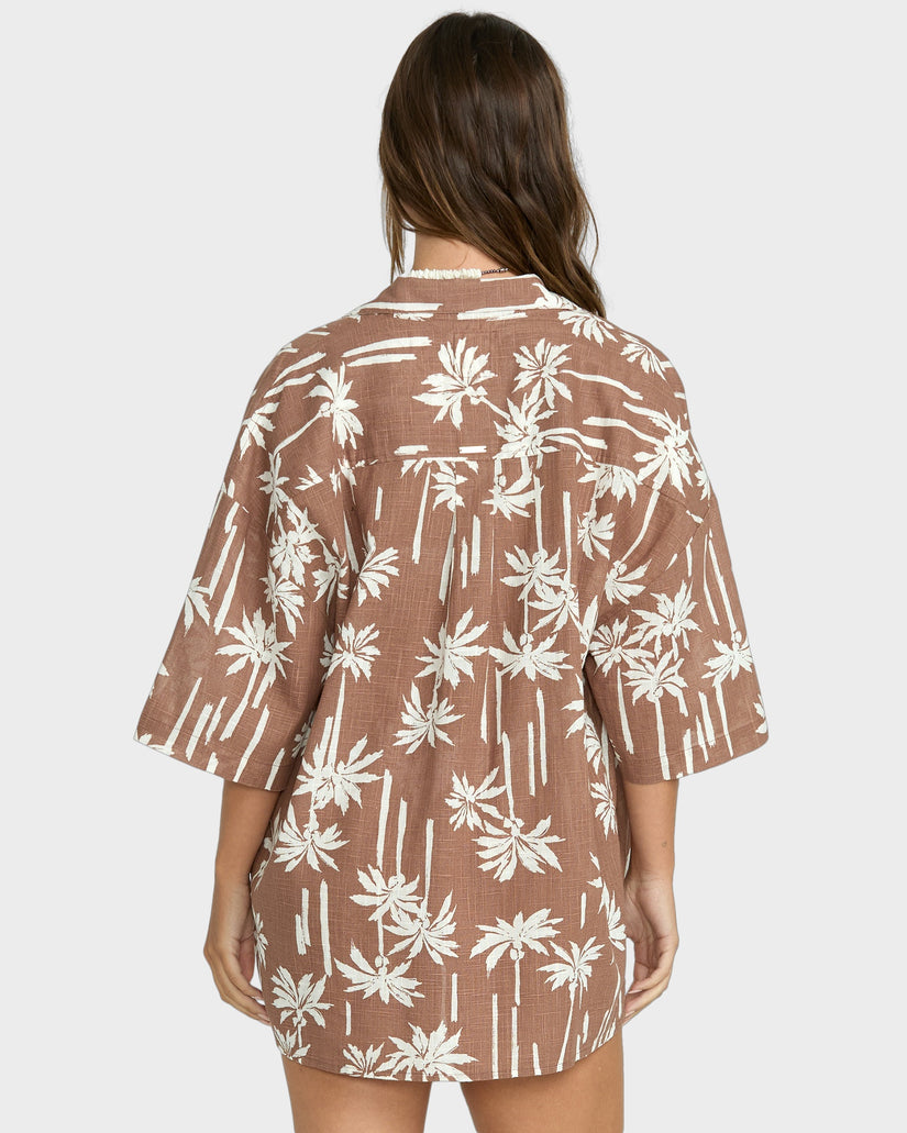 Womens Beach Side Short Sleeve Shirt