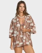 BEACH SIDE PRNTD SS WVN