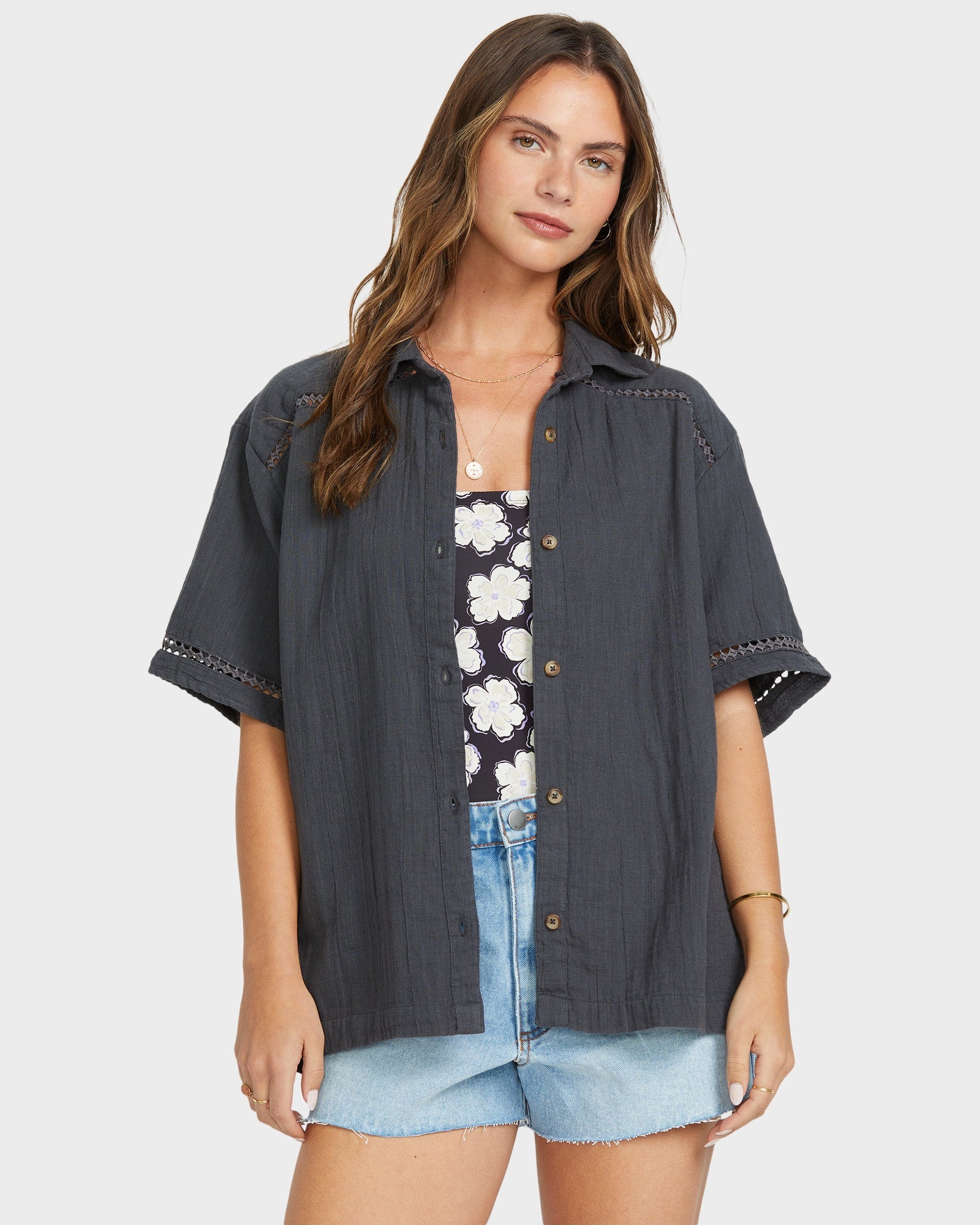 Womens Summers End Short Sleeve Shirt Australia