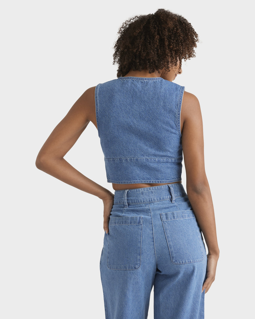 Womens Indigo Skies Denim Top
