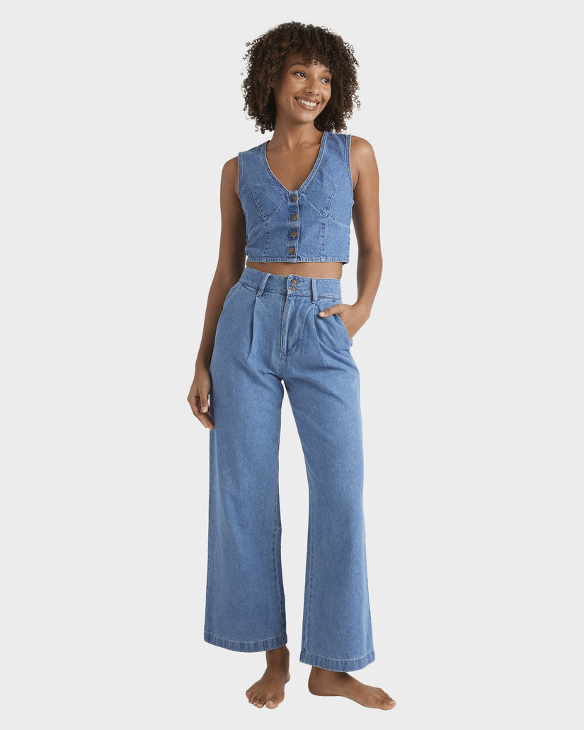 Womens Indigo Skies Denim Top