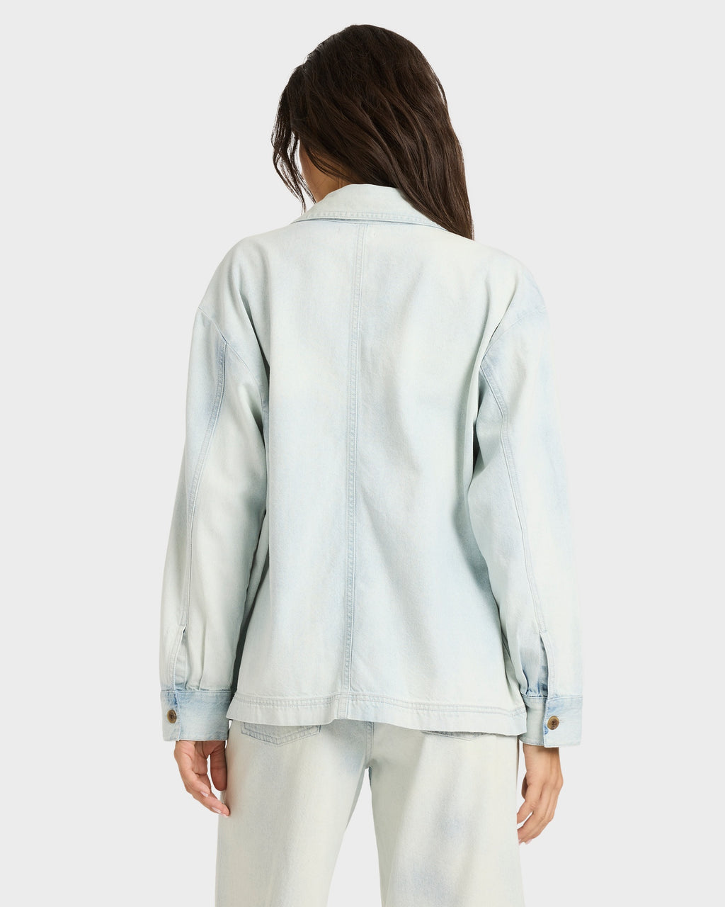 Womens Jade Long Sleeve Oversized Shacket