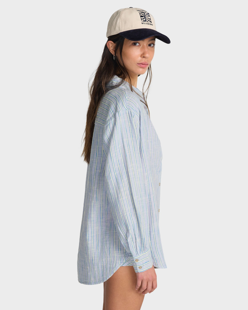 Womens Wanderer Printed Long Sleeve Button-down Shirt