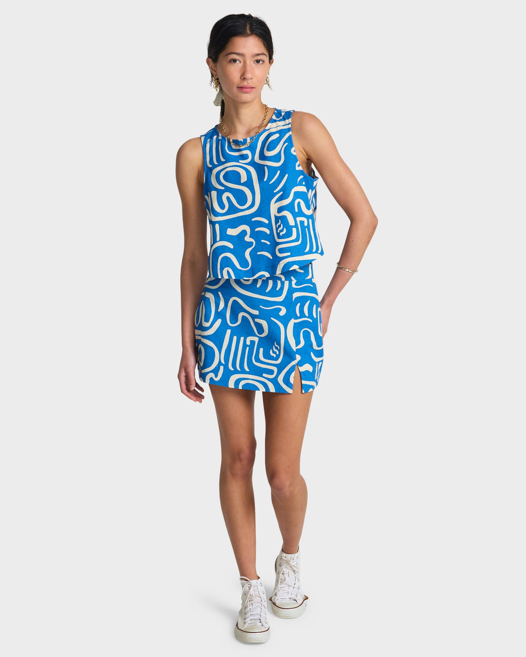 Womens So Breezy Cropped Woven Top