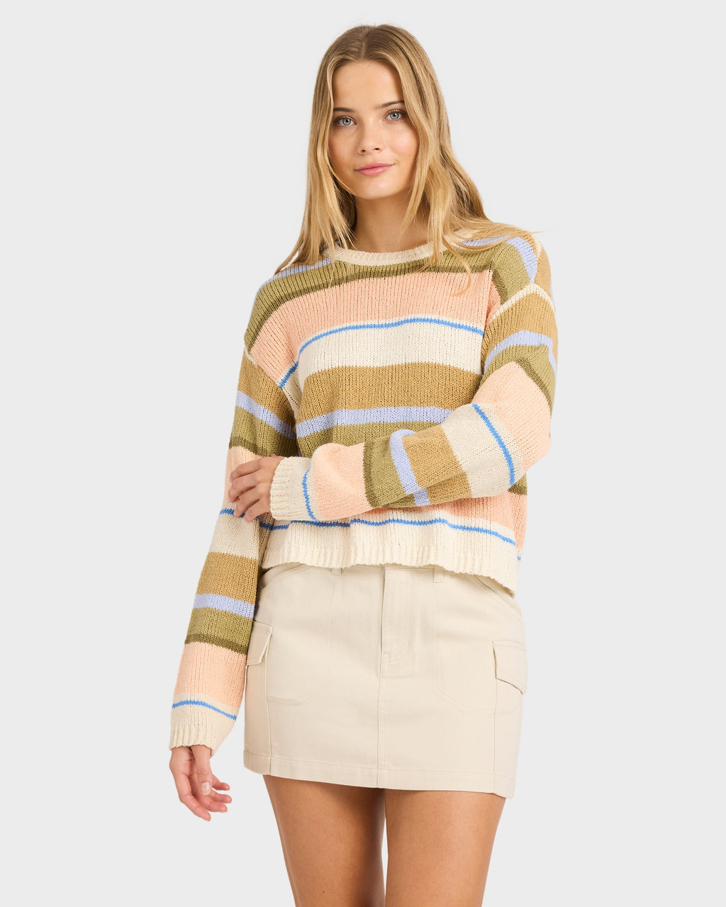 Womens Bright Sol Crew Neck Sweater