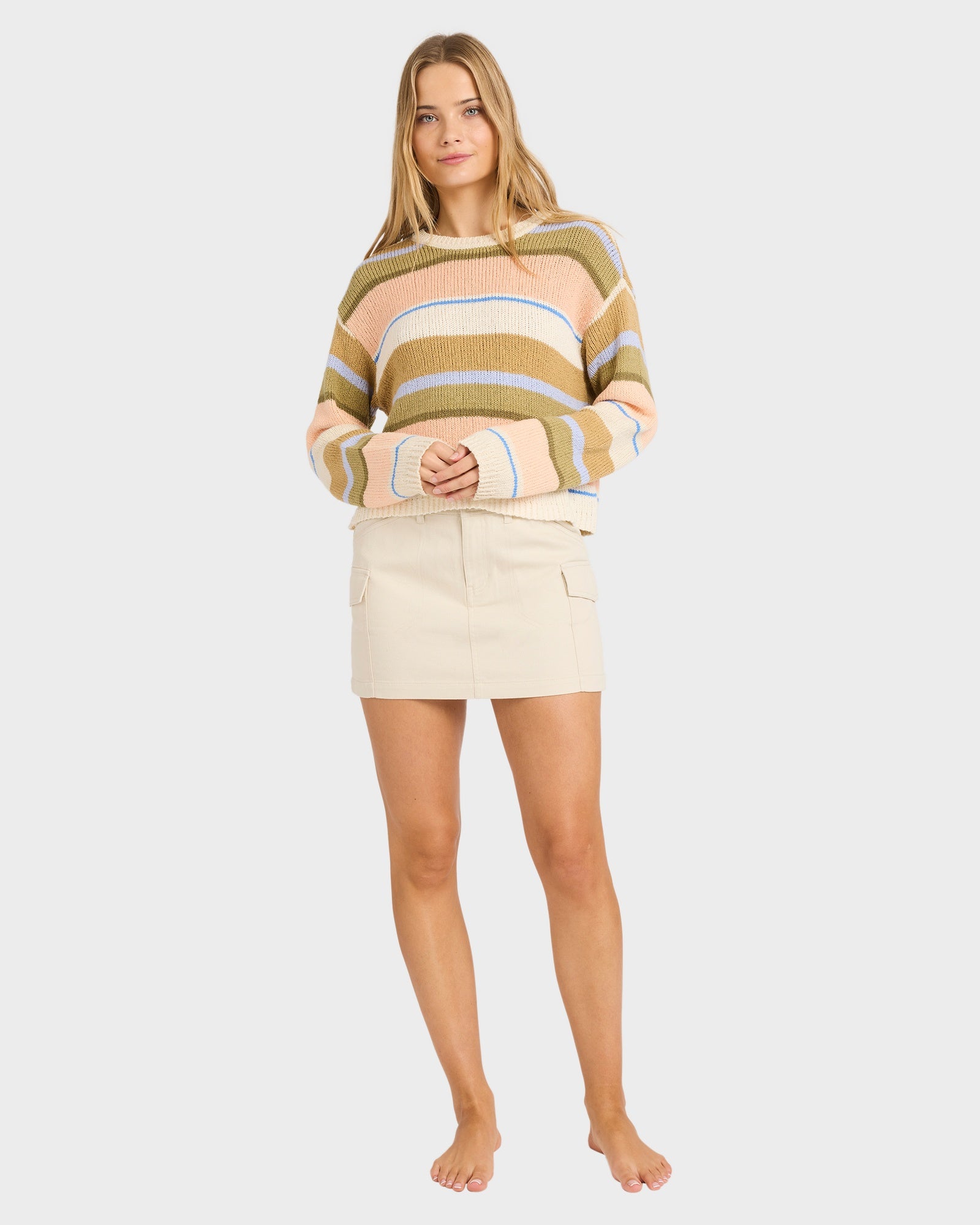 Womens Bright Sol Crew Neck Sweater