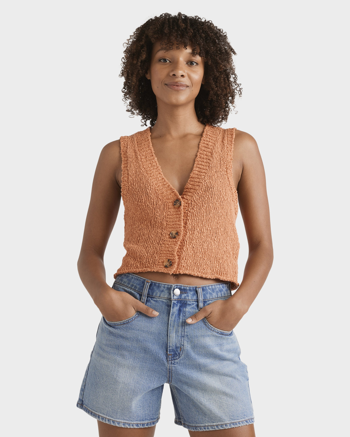 Womens Gia Sweater Vest Top