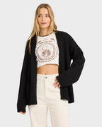 Womens Soft Sun Open Front Cardigan