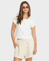 Womens So Cozy Elastic Waist Shorts