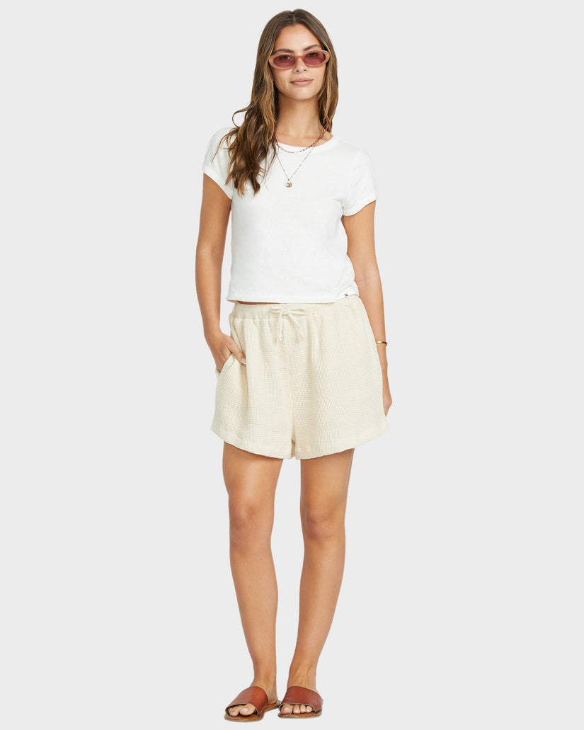Womens So Cozy Elastic Waist Shorts