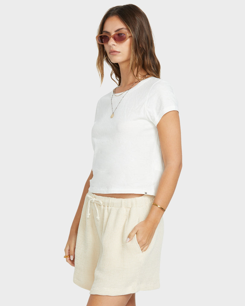 Womens So Cozy Elastic Waist Shorts