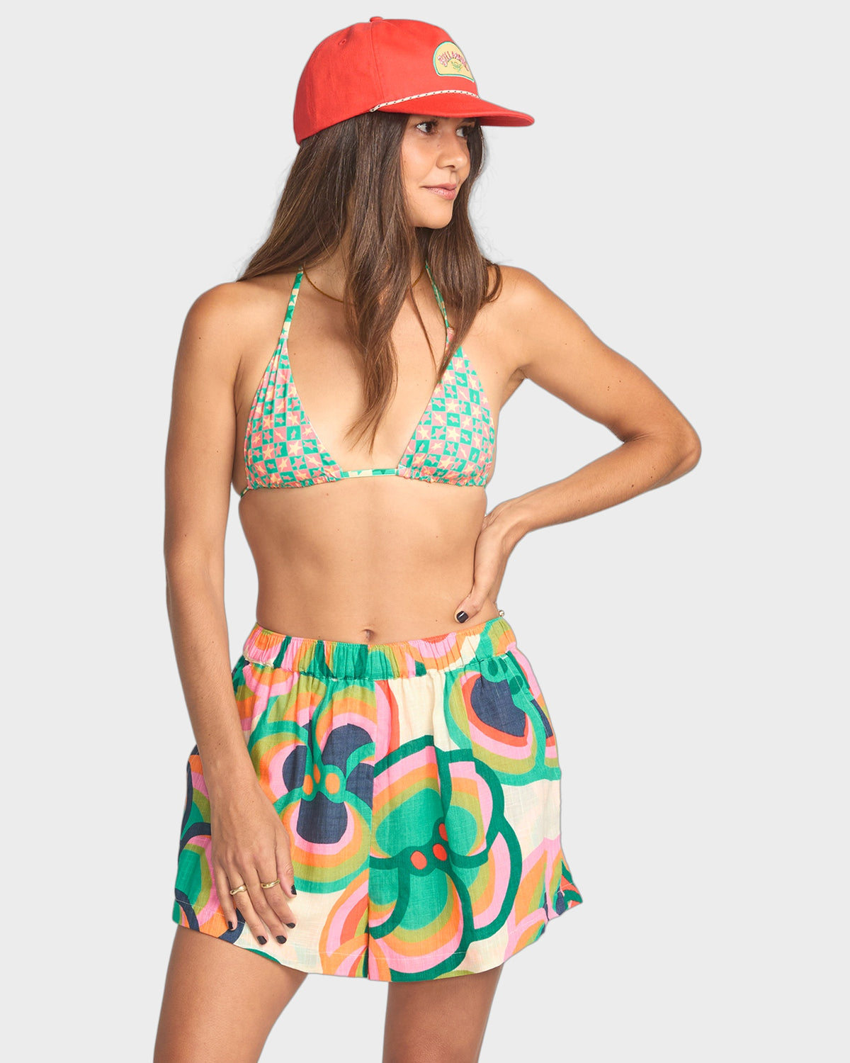Womens Mami Wata Elastic Waist Shorts