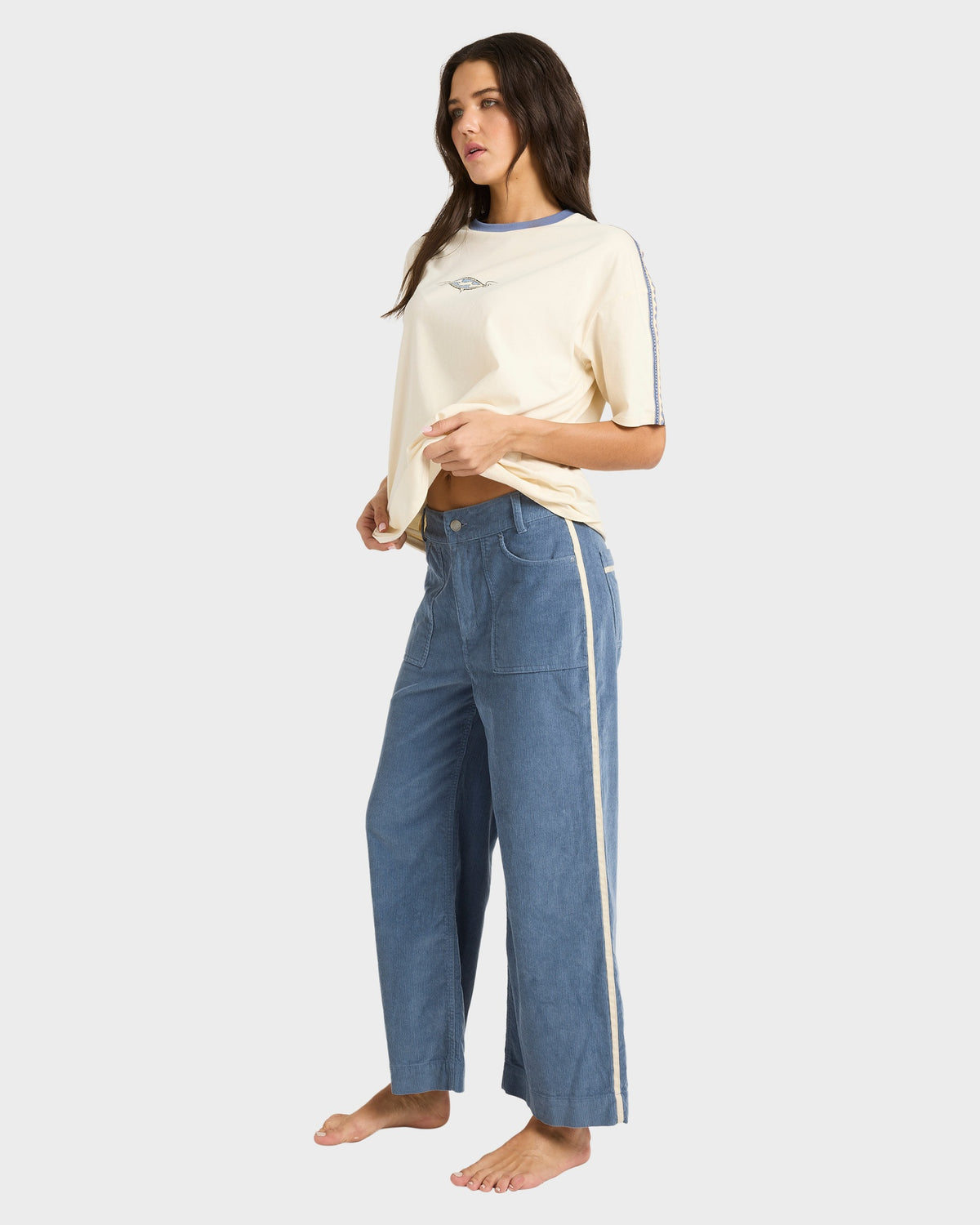 Womens Sea Tone Corduroy Pants