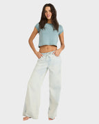 Womens Jade Saltwashed Wide-Leg Pants