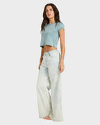 Womens Jade Saltwashed Wide-Leg Pants