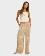Womens Follow Me Printed Elastic Pants