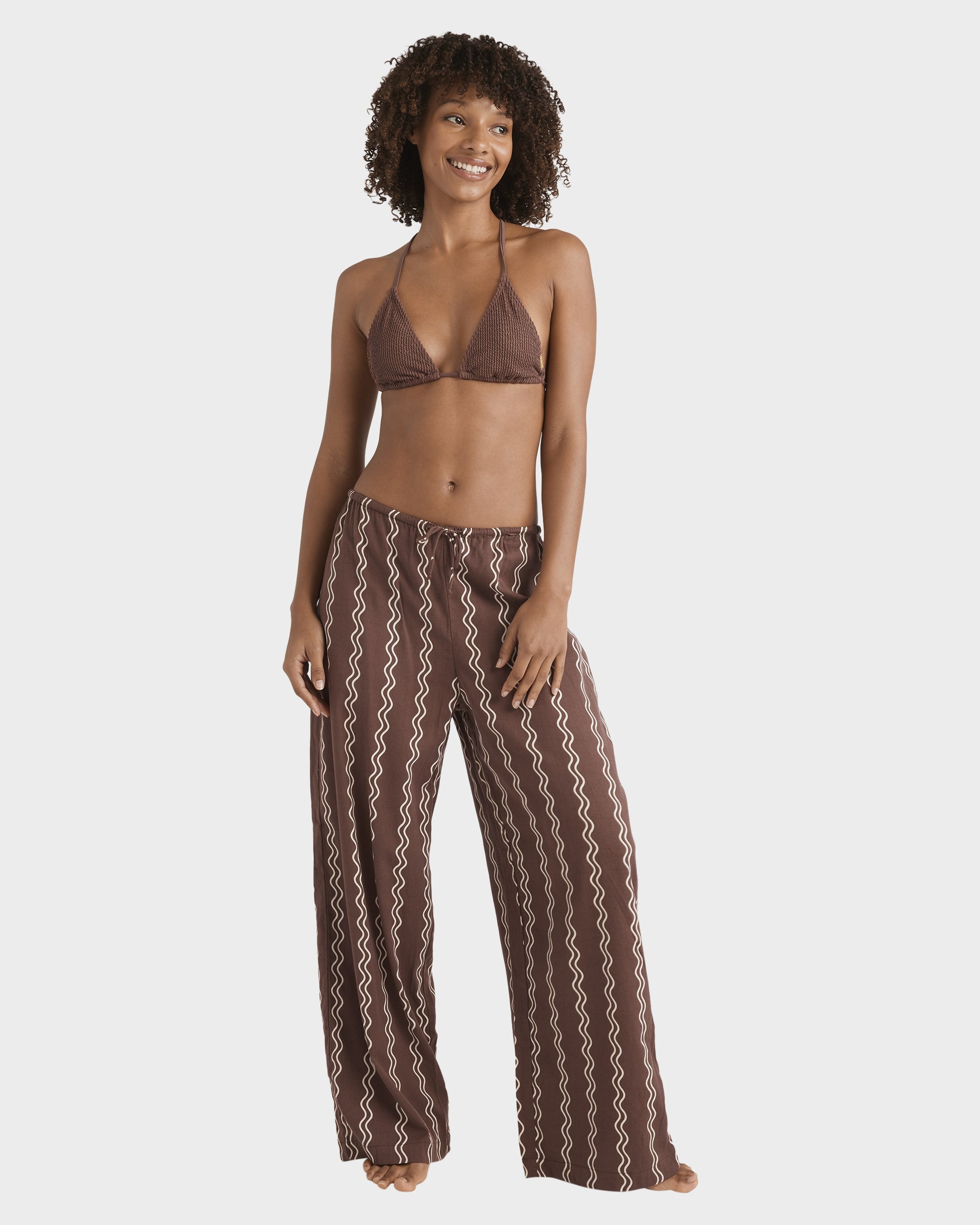 Marte Sahara Wavy Mosaic Stretch Pants