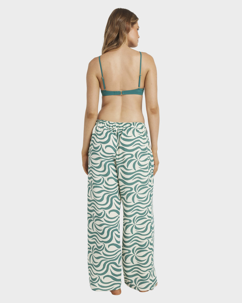 Womens All The Waves Elastic Pants