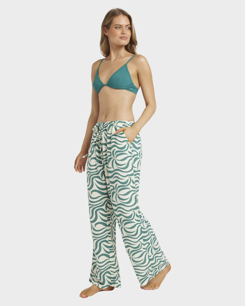 Womens All The Waves Elastic Pants